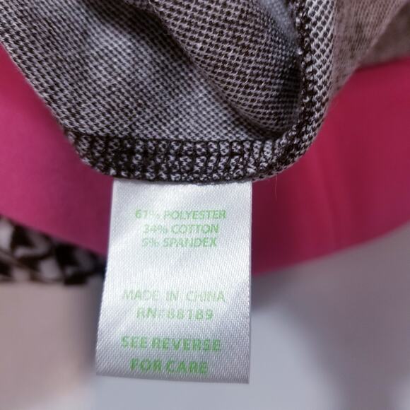 Lilly Pulitzer Geometric Abstract Print Knit Shift Dress 3/4 Sleeves - Picture 9 of 14